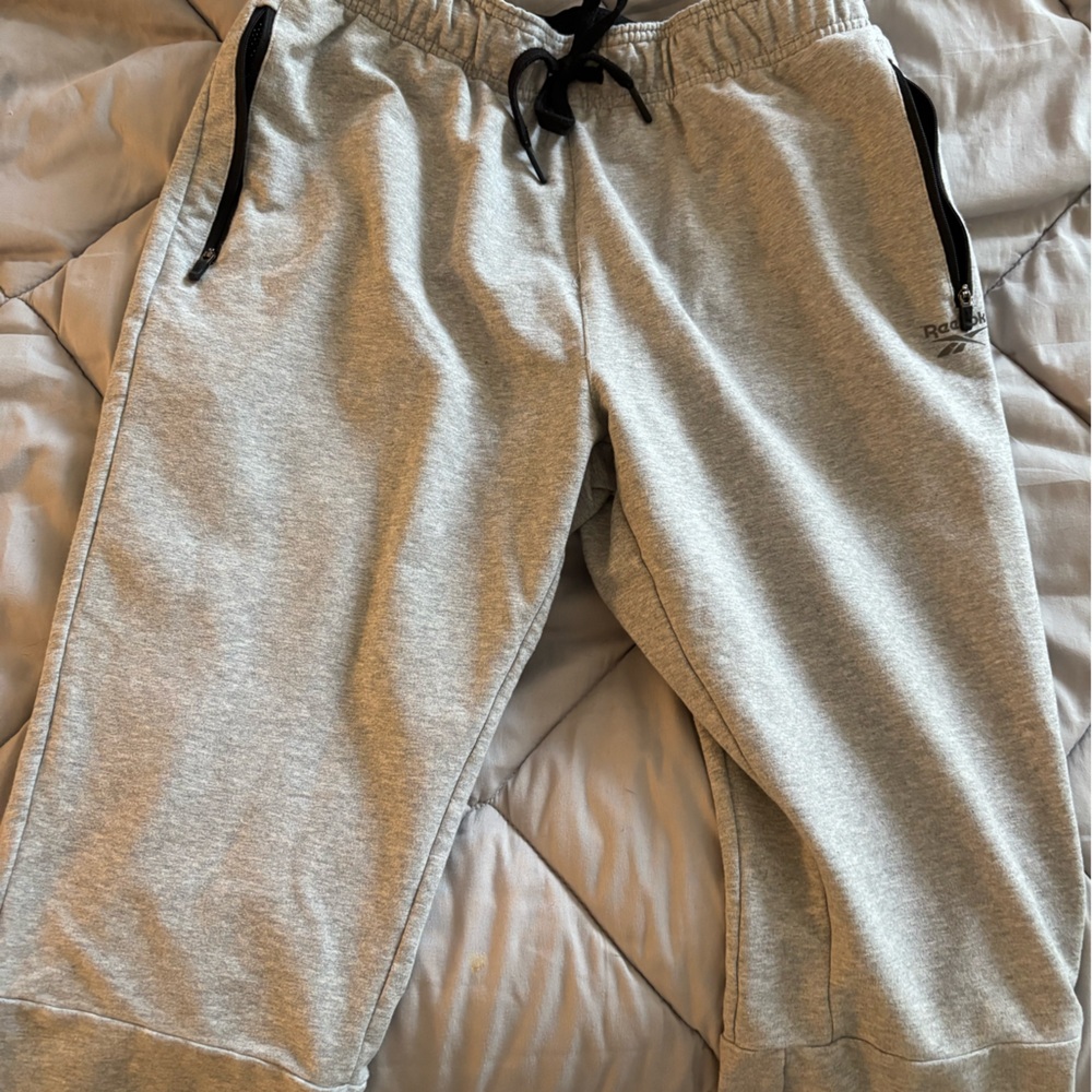 Reebok Light Gray Athletic Pants